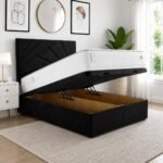 Upholstered Panel Ottoman Divan Bed