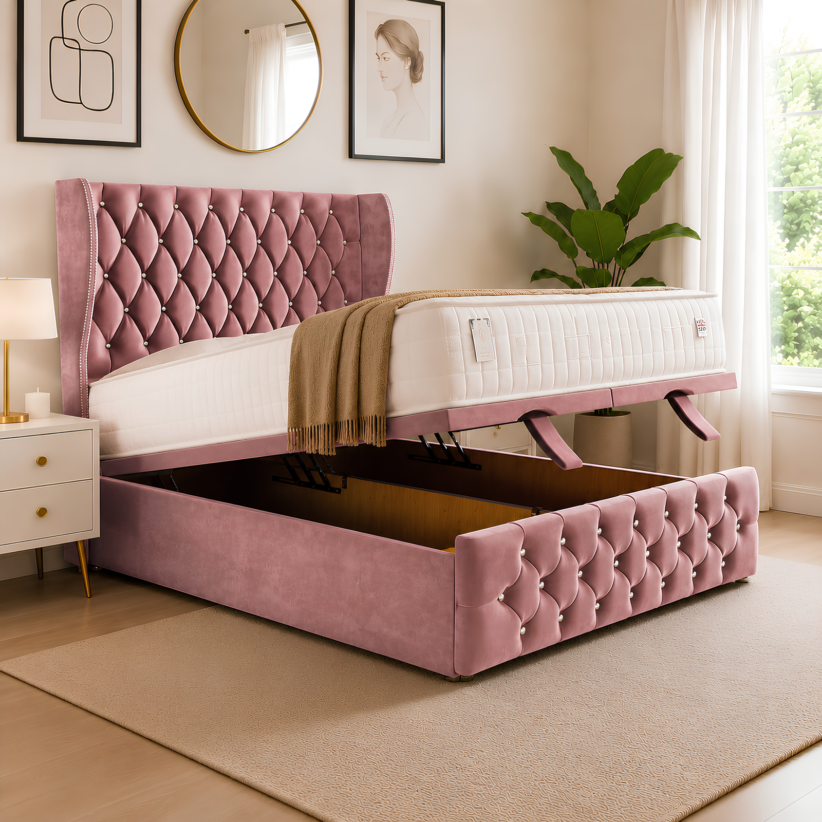 Modern-Serenity-Storage-Divan-Bed-scaled-1.png Serenity Wing Ottoman Divan Bed - Image 1