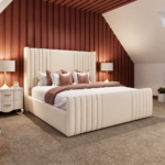 Summit wingback bed ottoman