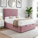 Modern Upholstered Panel Ottoman Divan Bed - Image 2